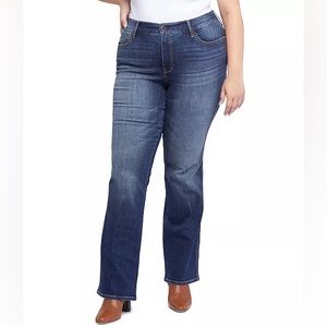 Seven7 Luxe Denim Bootcut Medium Wash Jeans Plus size 24W NEW